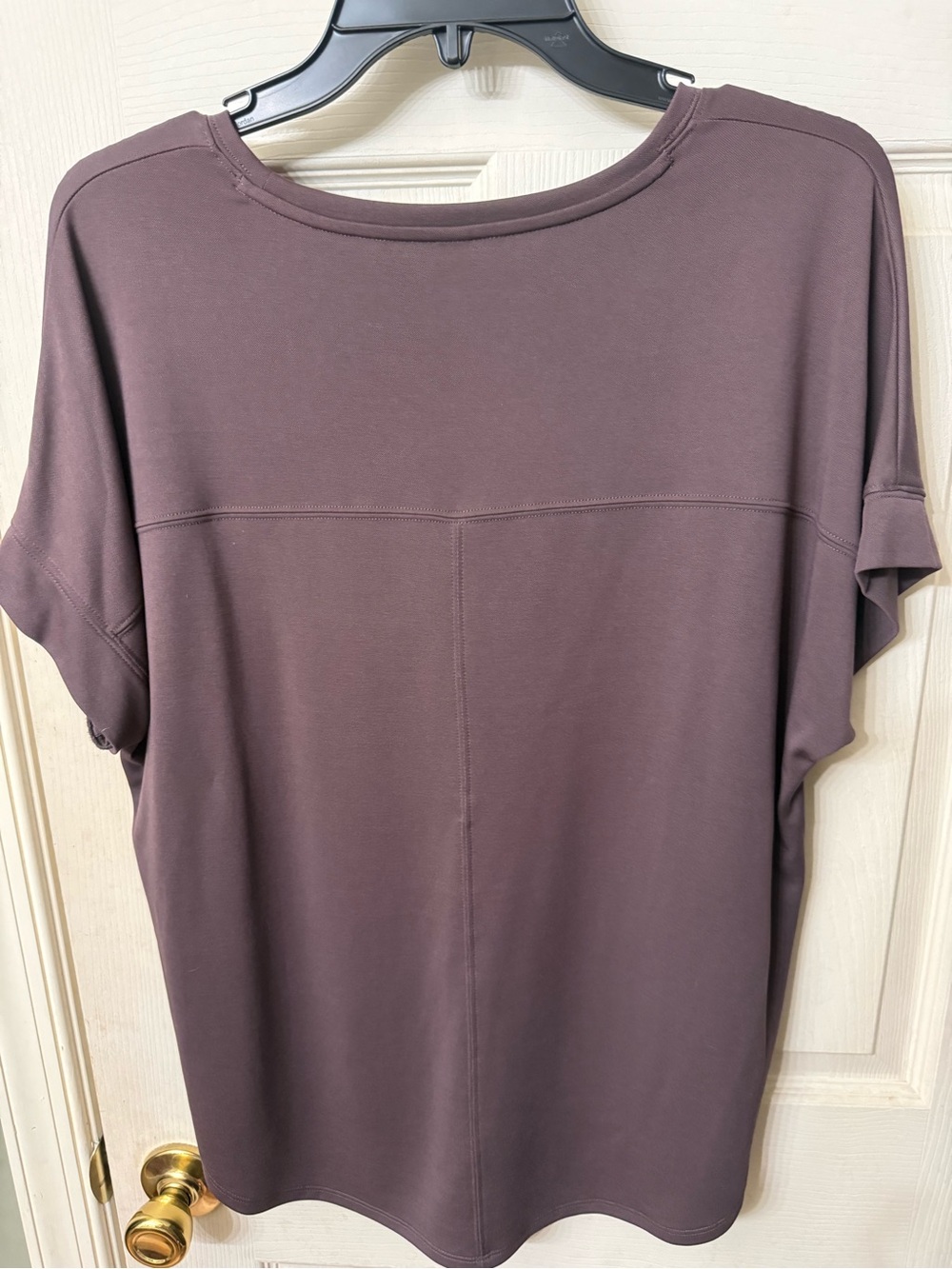 STYLUS Short Sleeve Relaxed Tee in Mauve Brown - Picture 2 of 3